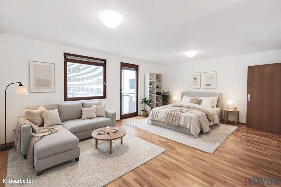 Neubauwohnung mit Süd-Balkon in ruhigen Innenhof und Garage | Einbauküche | U-Bahn- und Donauinselnähe, Wohnung-kauf, 280.000,€, 1020 Wien 2., Leopoldstadt