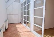 TOPLAGE, BÖRSE-NÄHE, klimatisierte 157 m2 Maisonette mit 18 m2 Terrasse, 4 Zimmer, Küche, Wintergarten, 2 Bäder, Zelinkagasse