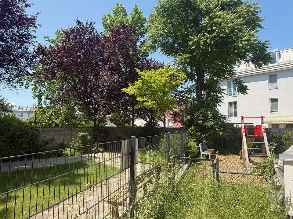 Erstbezug - Gartenwohnung I ca. 33m² Außenfläche I Tiefgarage I Donau-Nähe I Fußbodenheizung I Fernwärme I