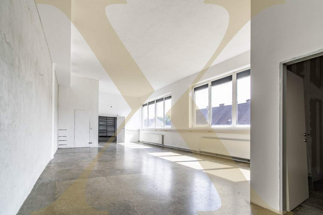 Ehemaliges Atelier mit vielseitigen Nutzungsmöglichkeiten in Linz zu vermieten!