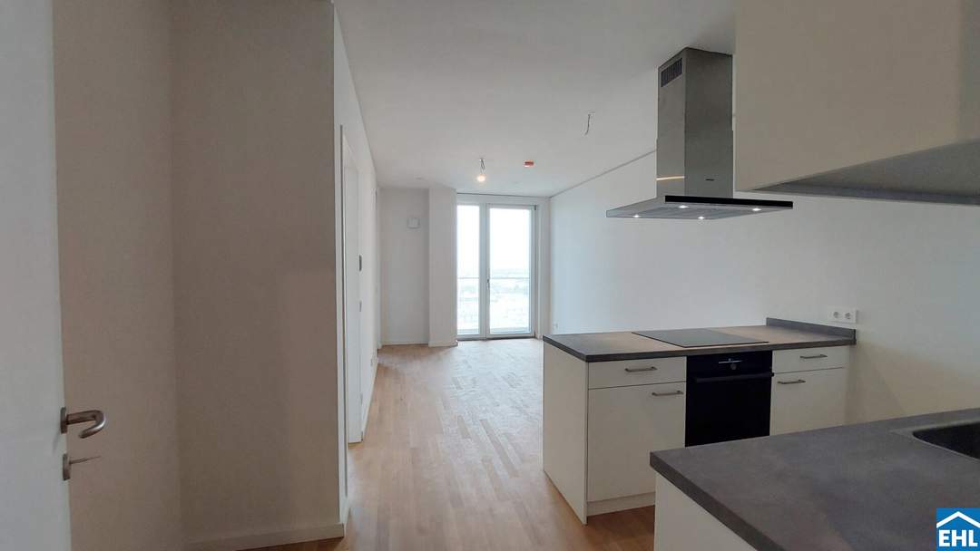 Urbaner Lifestyle – 2-Zi.-Erstbezug mit Rooftop Spa | TOWER HOMES im V22