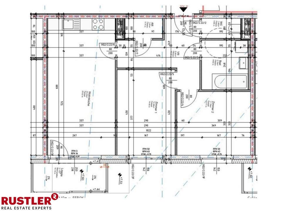 2 MONATE MIETFREI | Einziehen &amp; Sparen | 3-Zimmer-Wohnung mit Loggia