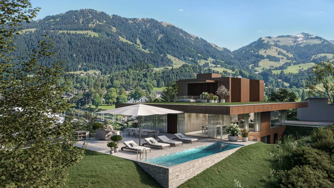 Grundstück mit baugenehmigter Luxusvilla in einzigartiger Aussichtslage