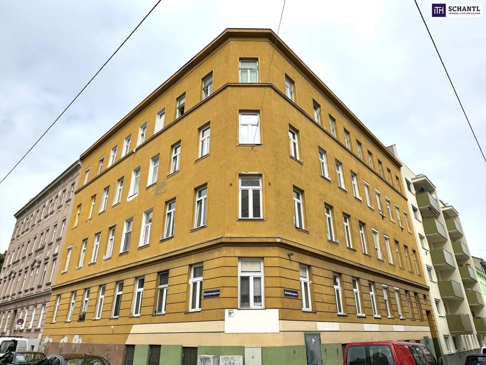 Sanierungsbedürftige 2-Zimmer- Wohnung im 1.OG! Sanieren Sie diese Wohnung ganz nach Ihren Bedürfnissen.