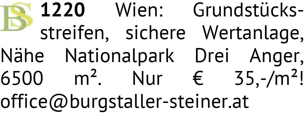 Grundstücksstreifen, sichere Wertanlage, Nähe Nationalpark Drei Anger, 6500 m². Nur € 35,-