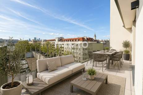 Premium-Anlageobjekt: Exklusiver 4-Zimmer-Erstbezug mit Terrasse und Klimaanlage, Wohnung-kauf, 445.600,€, 1120 Wien 12., Meidling