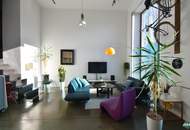 Flexibel gestaltbares Büro mit großen Glasfronten am Donaukanal