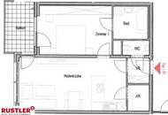 Direkt bei der FH Joanneum I Moderne 2-Zimmer-Wohnung mit Balkon & Fußbodenheizung