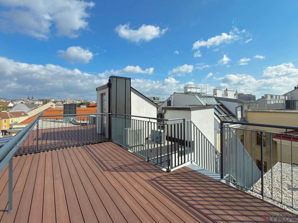 FRÜHLINGSAKTION | NEUE PREISE - klimatisierte Dachgeschosswohnung mit großzügiger Dachterrasse | LUFT-WÄRME-PUMPE