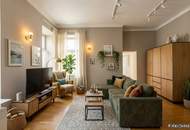 Zentral begehbare lichtdurchflutete 3-Zimmer-Altbauwohnung | 2 Bäder | nahe Rennweg
