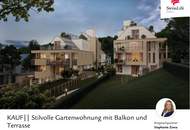 Stilvolle Gartenwohnung mit Balkon und Terrasse