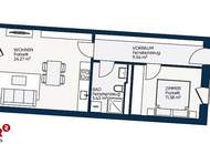 SMART WOHNEN | PERFEKT AUFGETEILT | 2-ZIMMER-WOHNUNG MIT BALKON