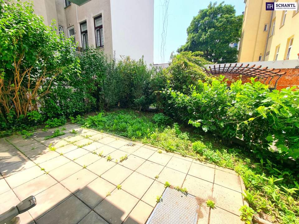 Aktion! Großstadt draußen, Grünidylle drinnen! Seltenheit! Perfekte Gartenwohnung - Hier will ich leben! Traumhaft saniertes Altbauhaus + Hofseitige Terrasse und Garten + Tolle Infrastruktur und Anbindung + Lebensqualität! Jetzt zugreifen!