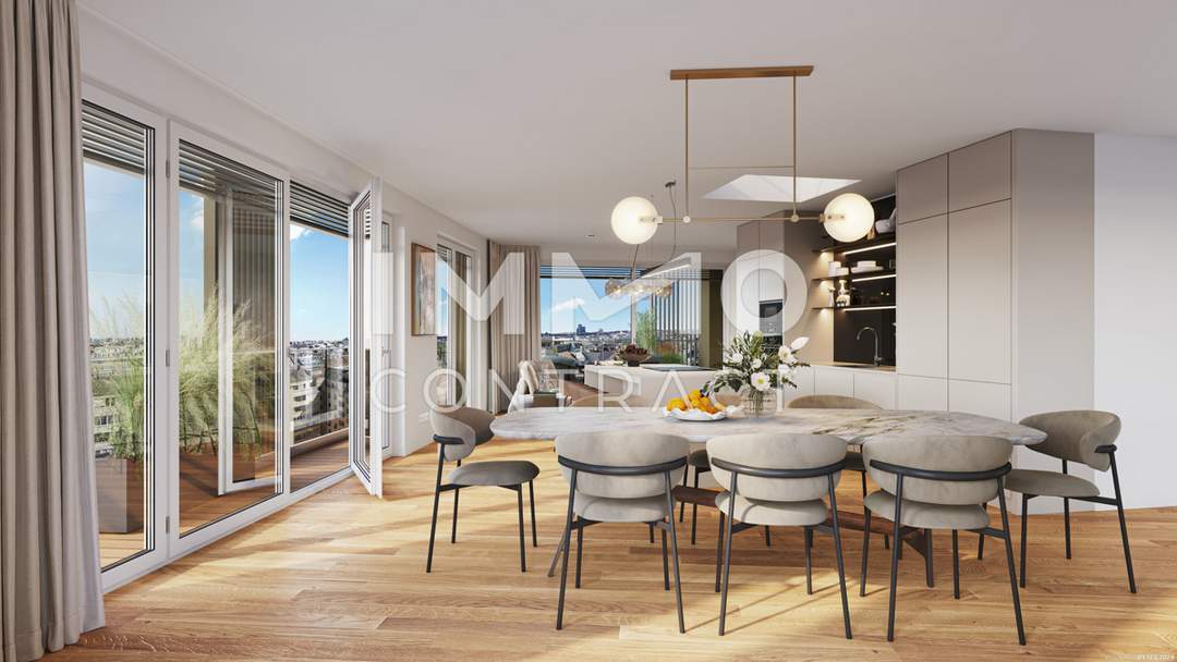 Ganz oben! Penthouse mit exklusiver Ausstattung - Direkt am Hauptbahnhof - PROVISIONSREI