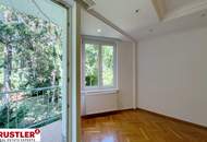Natur und Ruhe im 19. Bezirk: 5 Zimmerwohnung mit Garten und herrlichem Grünblick