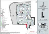 Ganz viel Balkon & ganz Wien im Blick (Gym, Pool, Sauna, Doorman uvm): Neubau-Erstbezug DANUBEFLATS