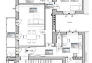 Ab 15.7.26: ruhig gelegene und modern ausgestattete Altbau-Wohnung mit hofseitiger Loggia