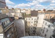 Stilvolle Dachgeschoss-Maisonette mit ca. 37 m² Terrasse, Klimaanlage &amp; Altbaucharme bei Wien Mitte