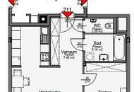 Direkt bei U3 Gasometer!! 2-Zimmer-Neubauwohnung mit 9,17m² SÜDWEST-Balkon/Loggia