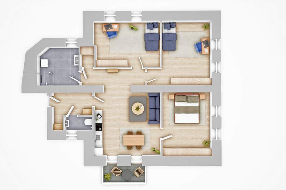 PROVISIONSFREI! STEINFELDGASSE!, Wohnung-miete, 948,45,€, 8020 Graz(Stadt)