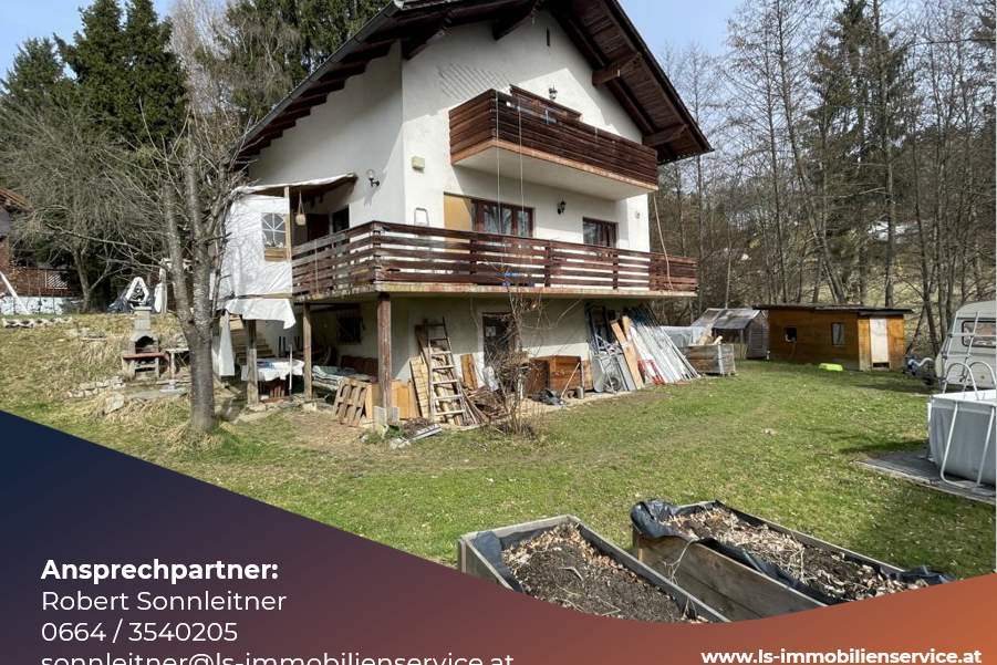 Idyllisches Grundstück in ruhiger Lage mit sanierungsbedürftigem Haus nähe Gleisdorf, Haus-kauf, 343.000,€, 8200 Weiz