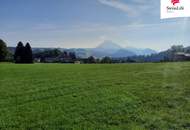 Seltene Gelegenheit in Hof bei Salzburg – Exklusives Baugrundstück mit Bergpanorama und möglichem Fuschlseeblick.