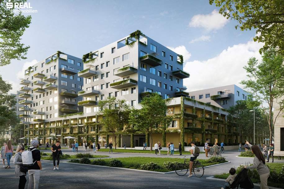 Arkaden am Park - Großzügig wohnen im Quartier Oberes Hausfeld, Wohnung-kauf, 435.200,€, 1220 Wien 22., Donaustadt
