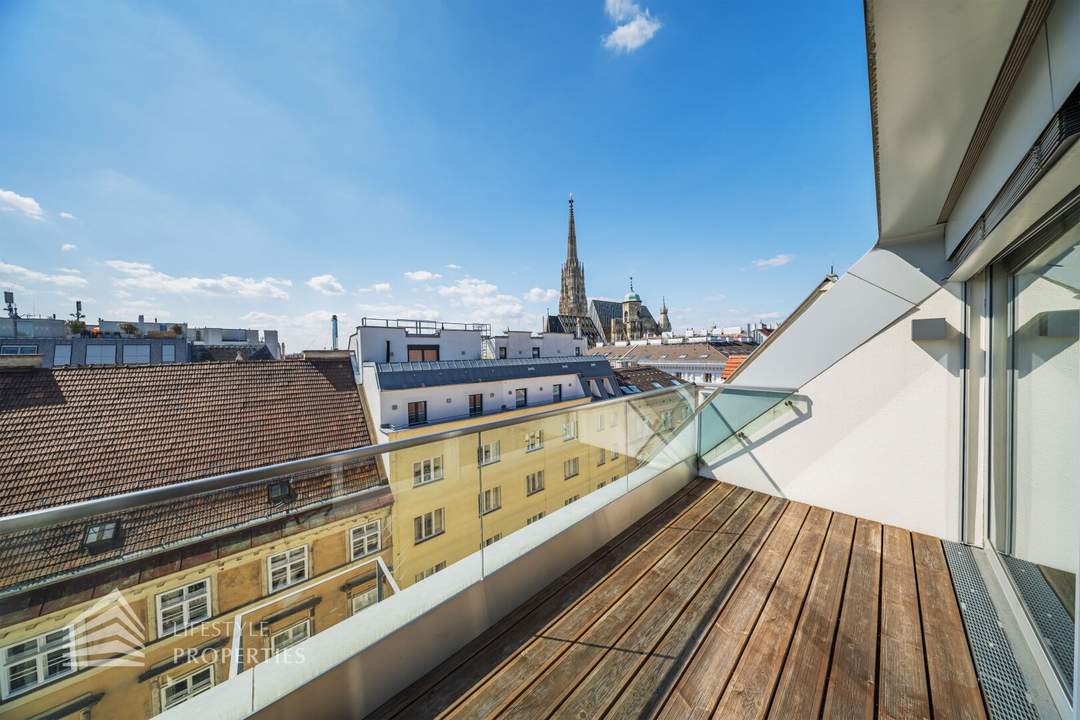 Wunderschöne 5-Zimmer Wohnung mit Terrassen, Nähe Stephansdom