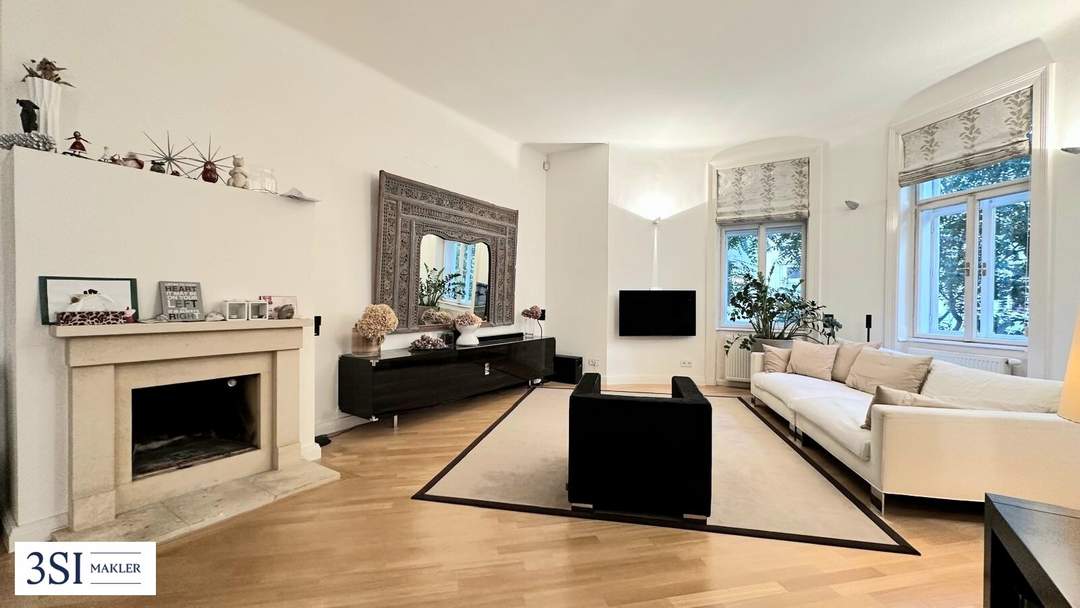 Elegante 3-Zimmer-Wohnung mit sonniger Loggia in grüner Lage im Herzen Wiens