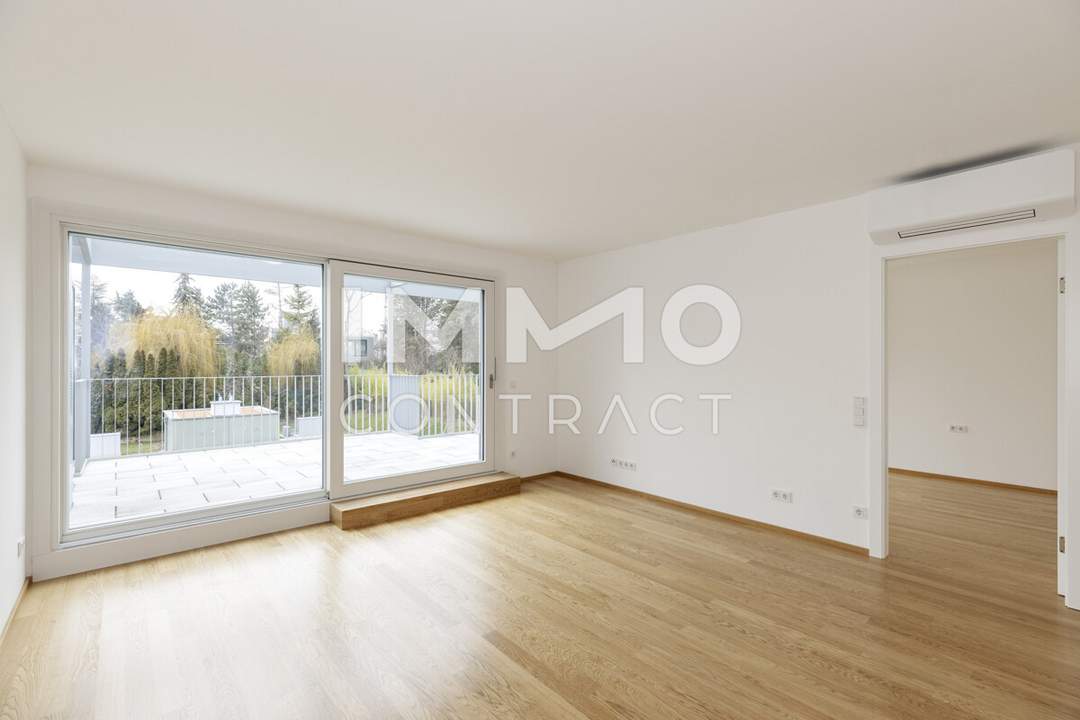 Luxuriöse 2 Zimmer Wohnung mit Blick ins Grüne!