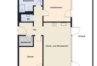 Moderne 3-Zimmer-Erstbezugswohnung mit privatem Garten, großen Fensterfronten und viel Tageslicht