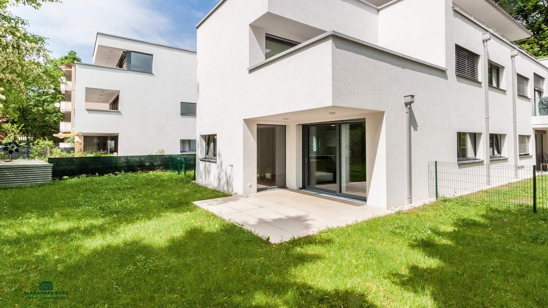 Moderne 3-Zimmer-Wohnung mit Terrasse und Garten