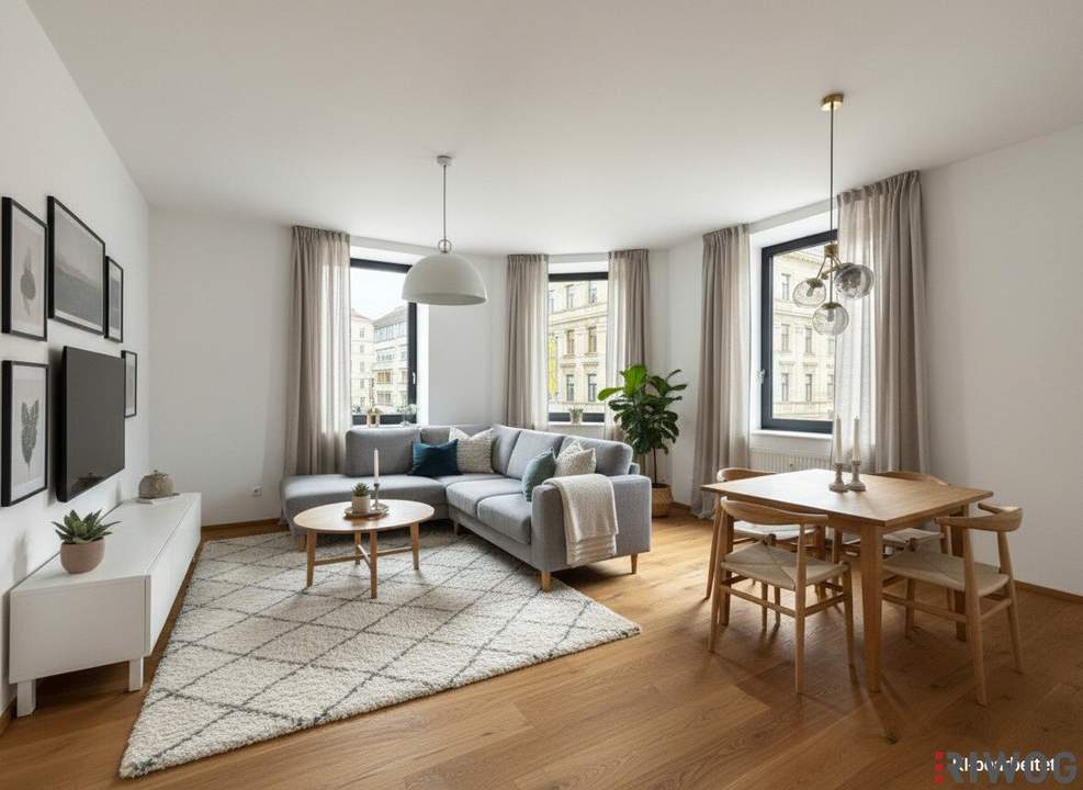 Barrierefreie 2-Zimmer Altbauwohnung nahe dem Meiselmarkt | Fernwärme | Erstbezug nach Sanierung