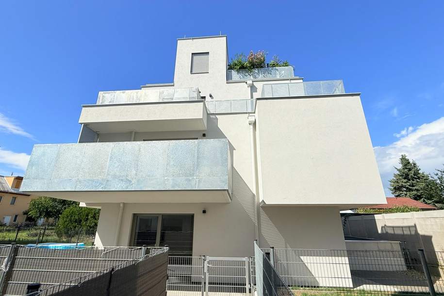 Terrassse und nachhaltiges Wohnen in Essling, in deckengekühlter Ruhelage mit 3 zentralen Schlafzimmern, Wohnung-miete, 1.713,61,€, 1220 Wien 22., Donaustadt