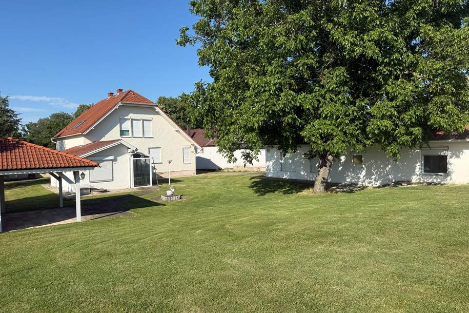 Villa mit Wintergarten, Nebengebäude auf 2 Parzellen, Haus-kauf, 606.200,€, 2474 Neusiedl am See