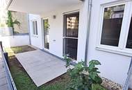 EIGENGARTEN, LORYSTRASSE, 75 m2 Neubau mit 23 m2 Garten, 2 Zimmer, Wohnküche, Wannenbad, Parketten, 1. Liftstock