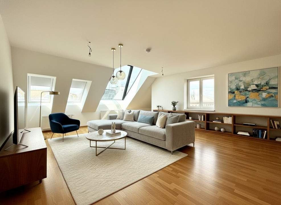 Exklusive 3-Zi Dachgeschoßwohnung mit Terrasse in 1060 Wien | Nähe Mariahilferstraße/Ringstraße