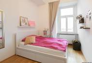 Zentral begehbare lichtdurchflutete 3-Zimmer-Altbauwohnung | 2 Bäder | nahe Rennweg