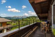 Dachgeschosswohnung an der Skipiste mit Kaiserblick