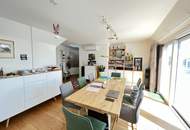 Lichtdurchflutete Penthouse Architektur - barrierefreie 5-Zimmer Maisonette-Wohnung in exklusiver Lage mit teiloffener Galerieebene, zahlreichen Terrassen, 2 Bädern und PKW-Garagenplatz