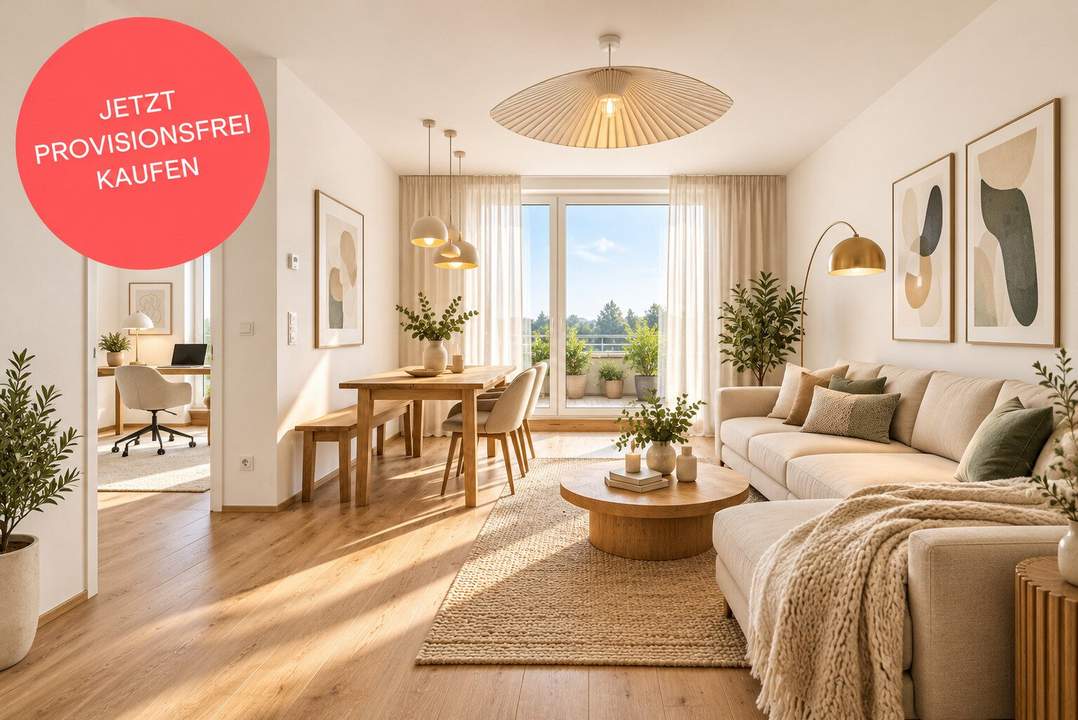 Sofort vermietbare Familienwohnung mit Wow-Effekt | Grün- und Bergblick von jedem der 4 Zimmer | 2 Bäder | 25 m²-Terrasse | Provisionsfrei
