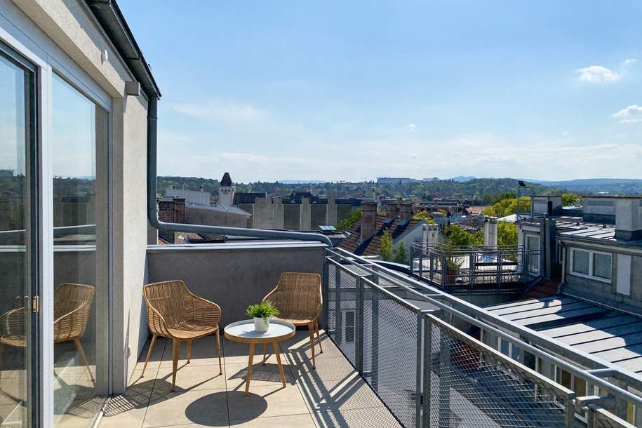 Dachgeschoß-Maisonette mit Charme und Weitblick, Wohnung-kauf, 675.000,€, 1140 Wien 14., Penzing