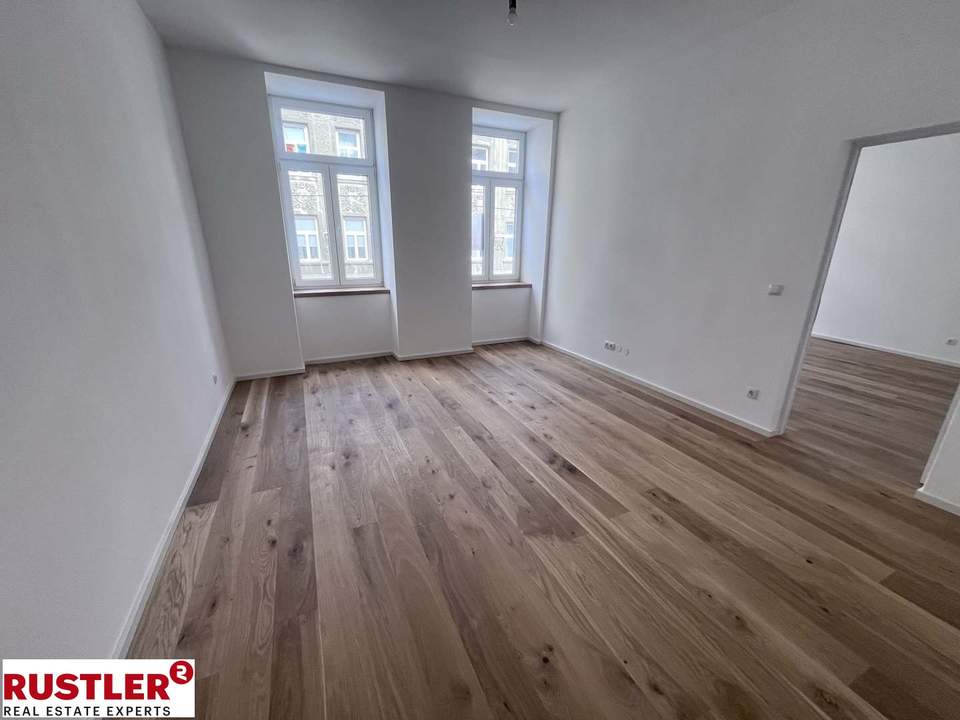 Ideal geteilte 2-Zimmerwohnung in generalsanierter Altbauperle!