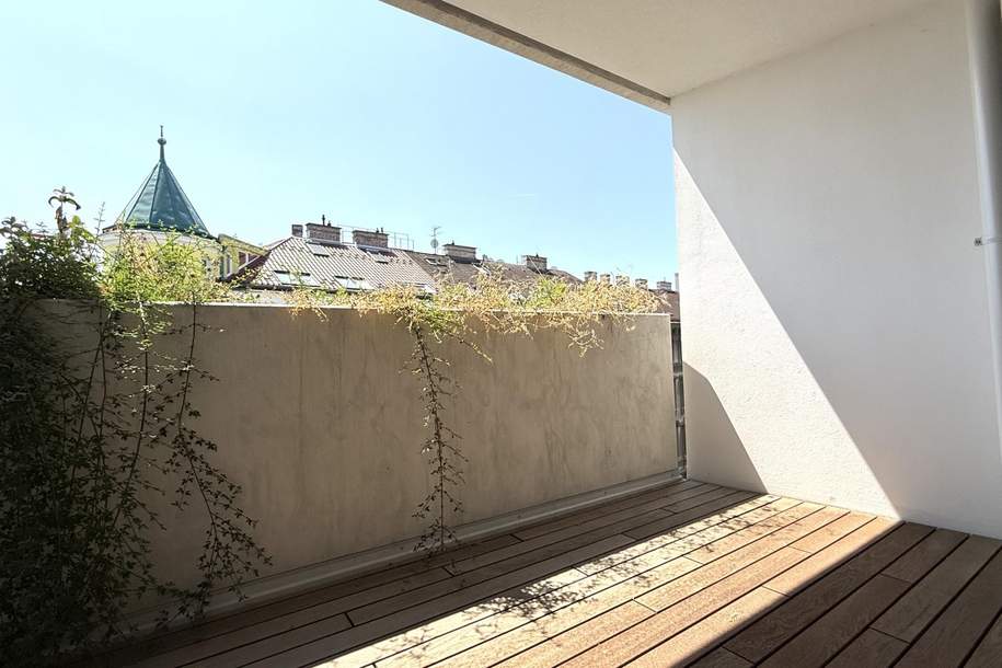 6. OG und WEITBLICK!!! Sensationelle Single-Wohnung mit hochwertigen Einbaumöbeln und großer Außenfläche, Wohnung-miete, 1.045,00,€, 1050 Wien 5., Margareten