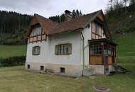 Haus mit Stall, Wiese und Wald in Etmißl