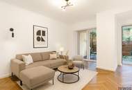 GARDEN IN THE CITY - ENTZÜCKENDE GARTENWOHNUNG MIT TERRASSE - TEILMÖBLIERT UND KOMPLETTKÜCHE - NÄHE MARIAHILFER STRASSE - SOFORT BEZIEHBAR