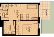 Ab sofort: Moderne 2-Zimmer-Wohnung mit Terrasse und Garten nahe U1