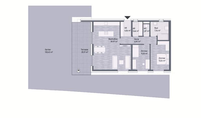 Graz, Jakomini! Neubauprojekt: Exklusive Eigentumswohnung (88m²) mit Terrasse und Eigengarten! Provisionsfrei