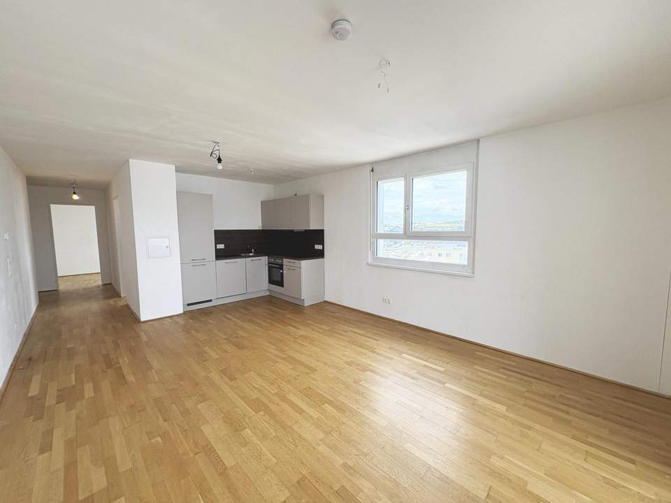 Q11 Leben in Simmering - 3-Zimmer-Loggiawohnung mit Deckenkühlung - genießen Sie DIESEN Ausblick!