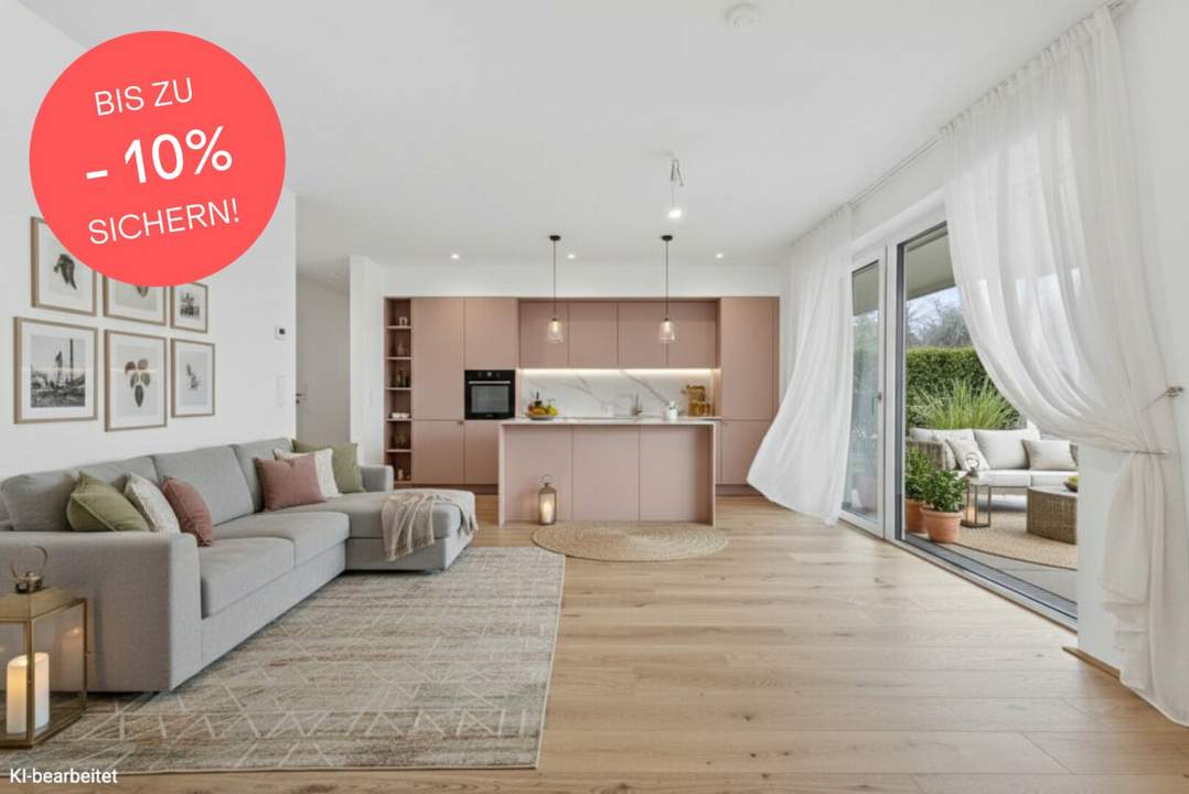 BIS ZU -10% PREISNACHLASS! Ideal geplante 4-Zimmer-Wohnung mit viel Privatsphäre | Zwei Bäder | Garten und Terrasse | Provisionsfrei